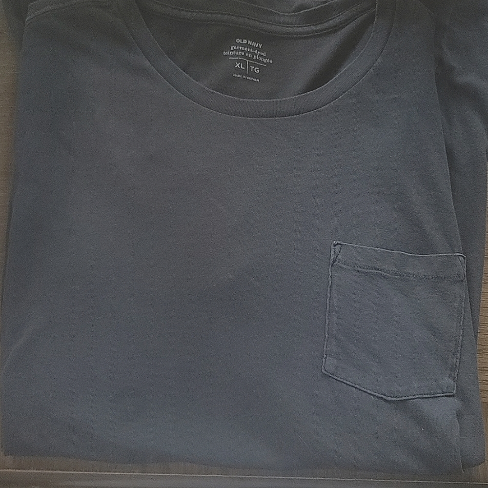 Men's Old Navy Garment-Dyed Dark Gray XL T-Shirt
